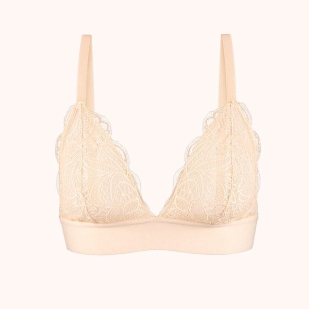 NWT lively long lined M lace bralette